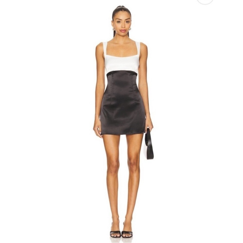ALL THE WAYS Ella Mini Dress in Black & White